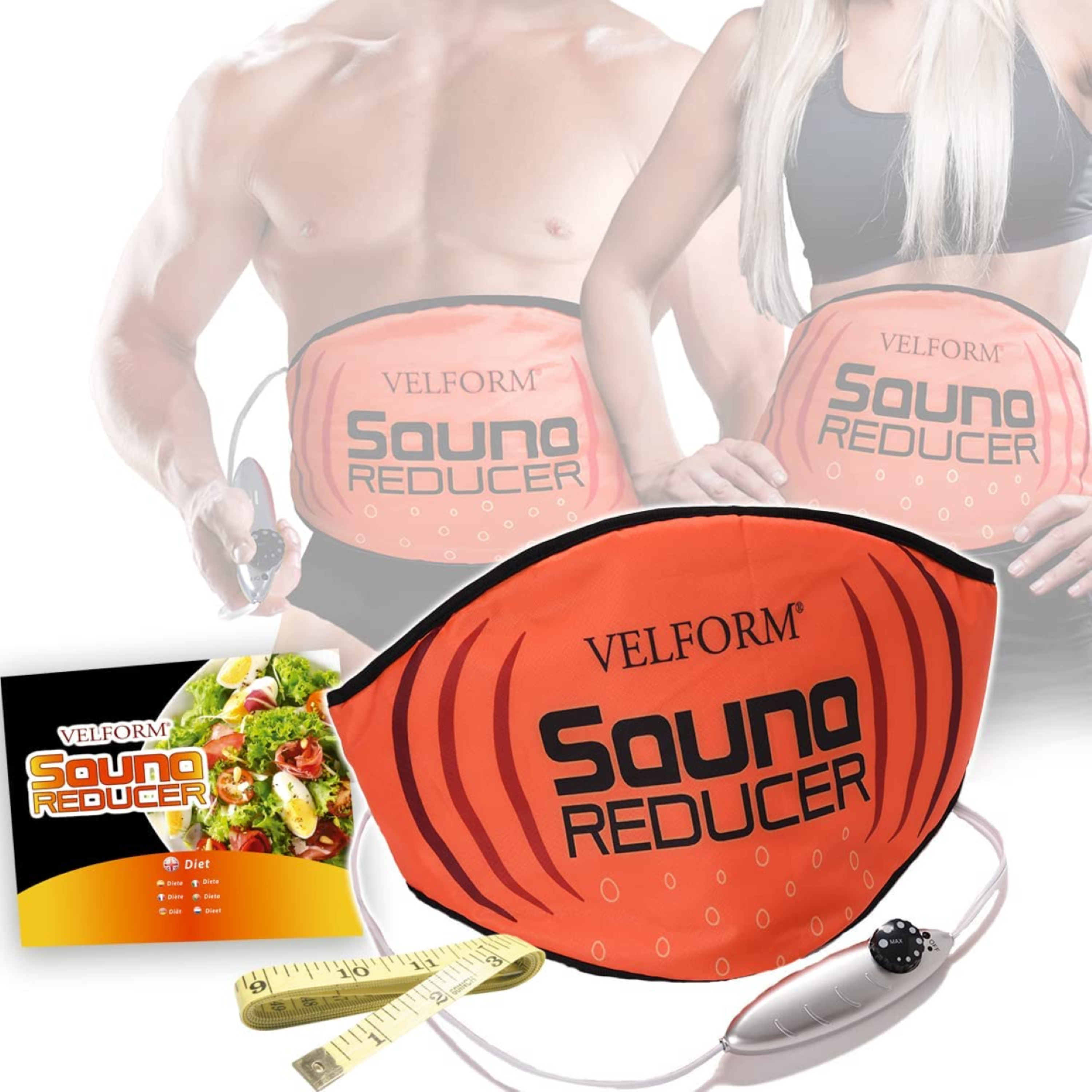 Voir la diapositive 2 : VELFORM Ceinture chauffante SAUNA REDUCER SBELT04