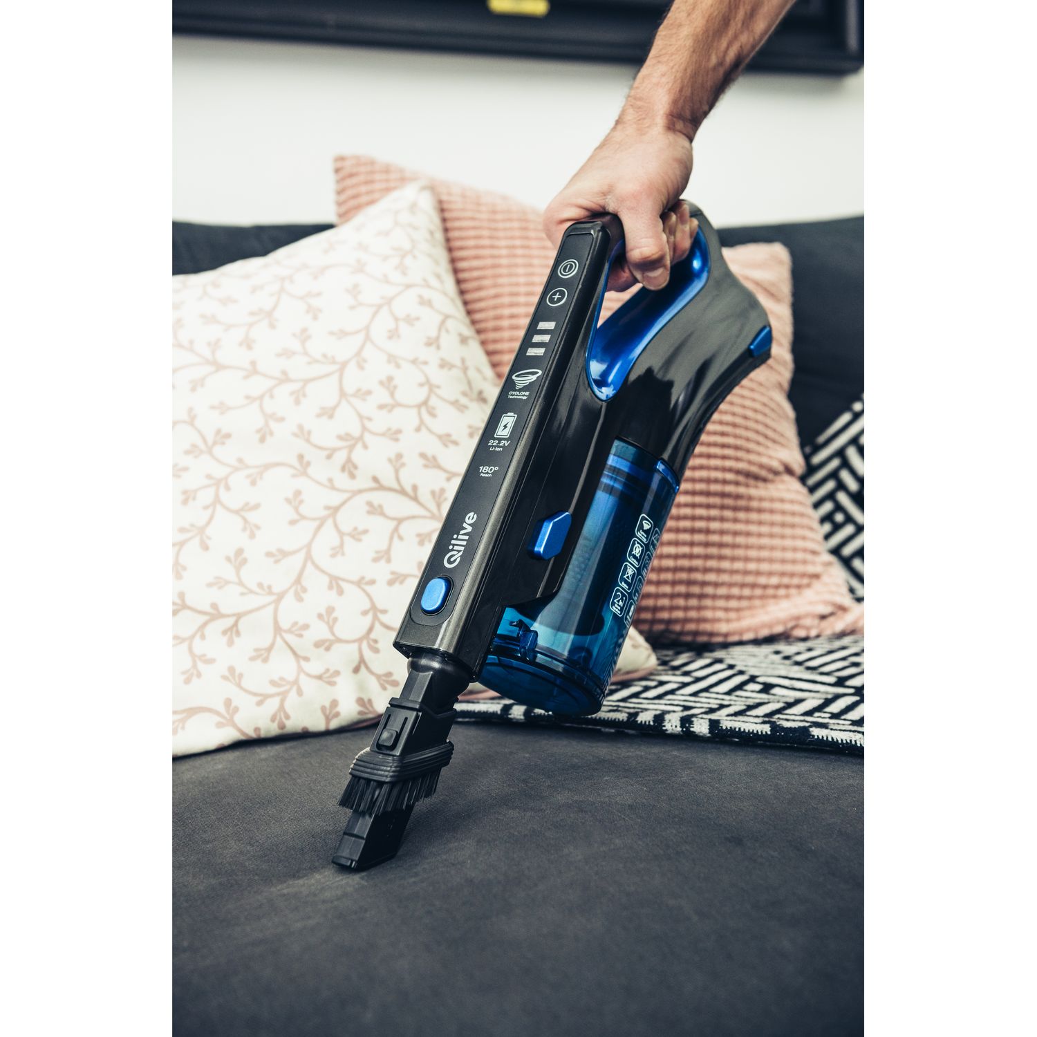 Voir la diapositive 10 : QILIVE Aspirateur Balai 132938 Q.5824, Sans fil