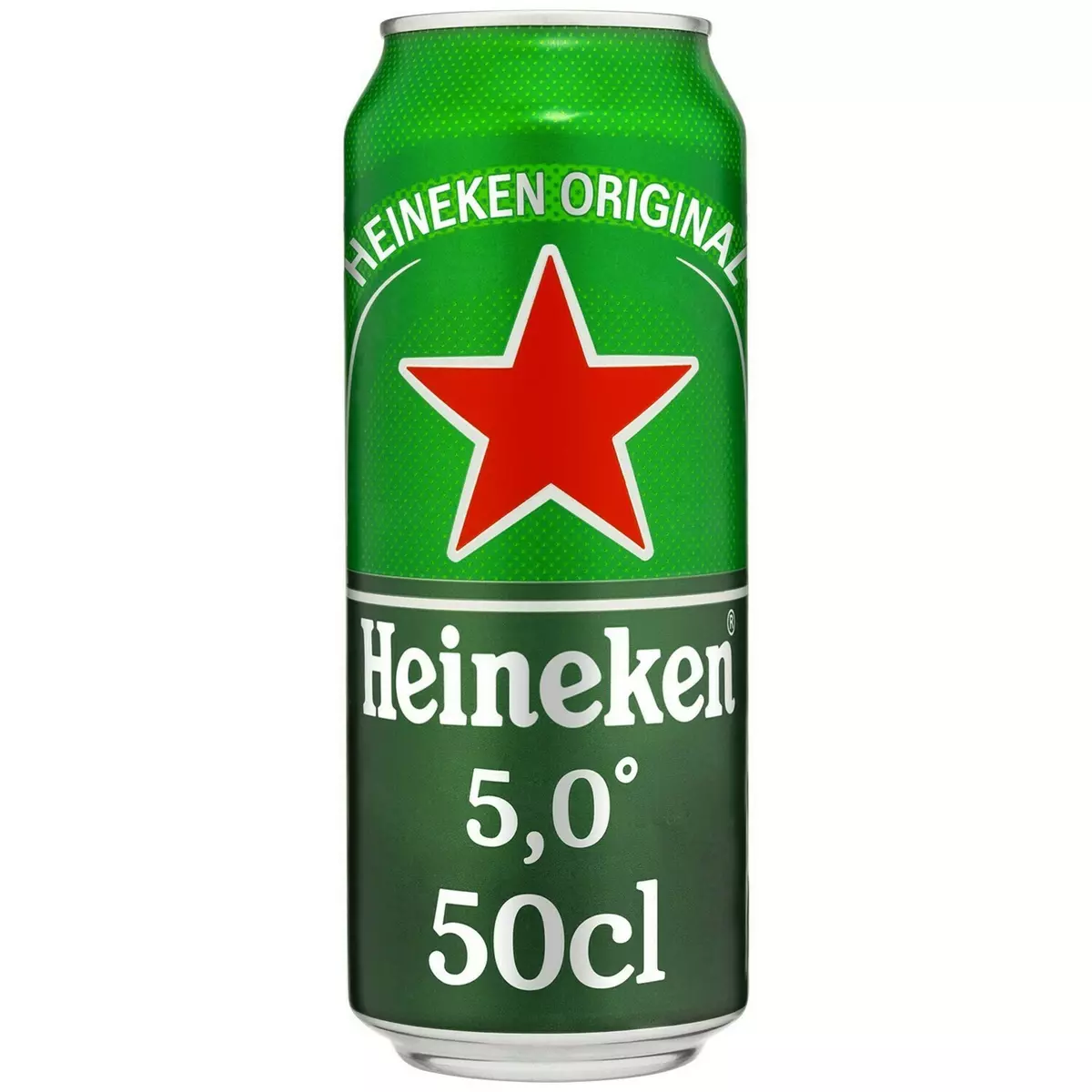 HEINEKEN Bière blonde 5% boîte 50cl