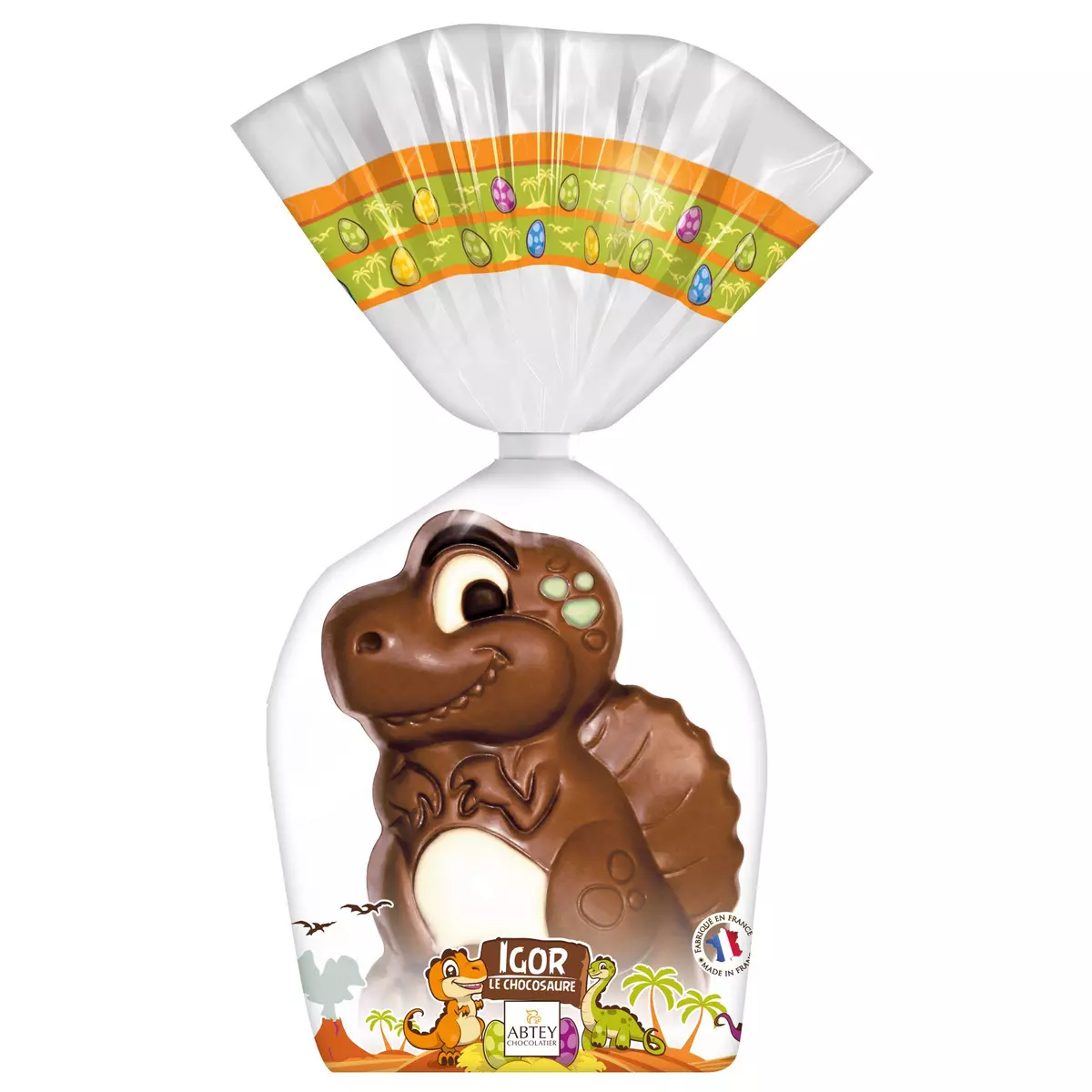 ABTEY Igor le dinosaure moulage au chocolat au lait 1 pièce 140g
