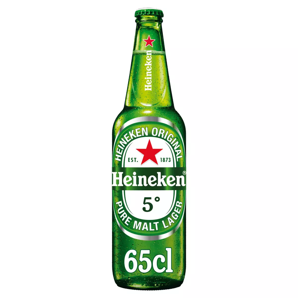 HEINEKEN Bière blonde 5% bouteille 65cl