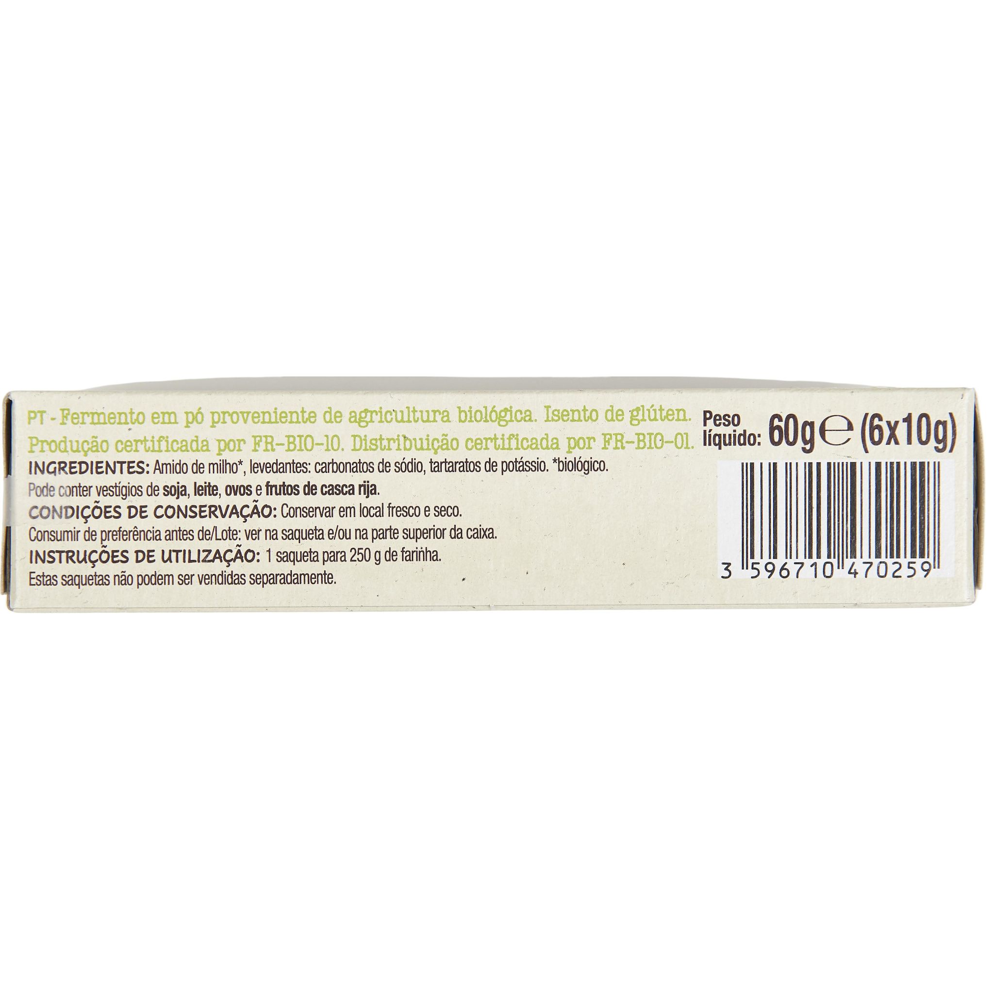 Voir la diapositive 2 : AUCHAN BIO Poudre à lever 6 sachets 6x10g