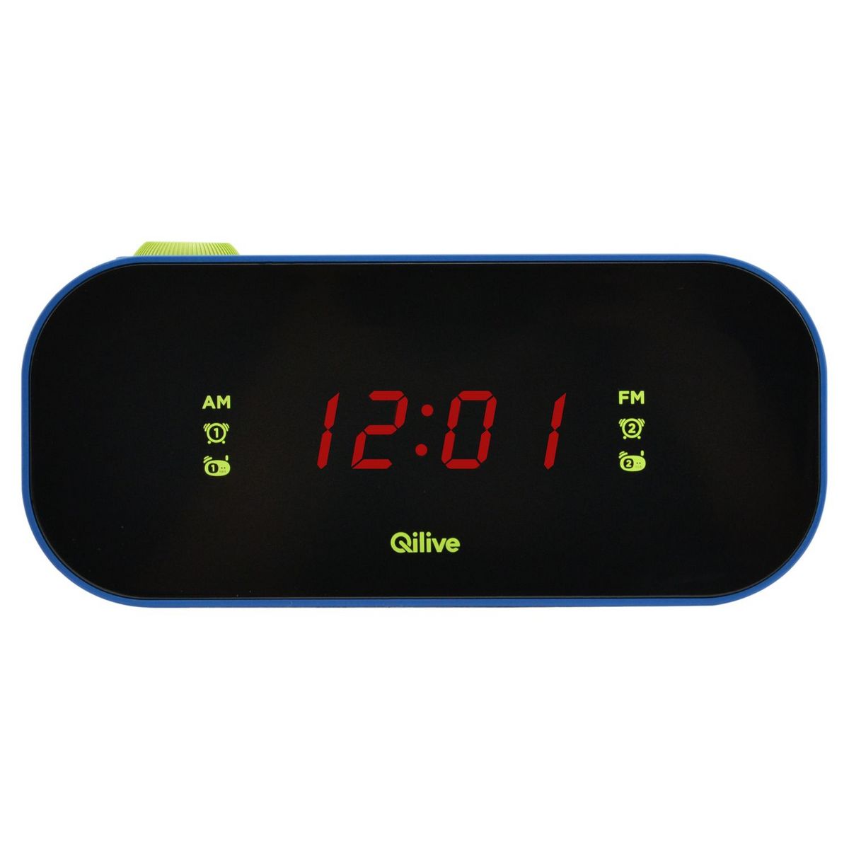 QILIVE Radio réveil - Bleu/noir - Q1899