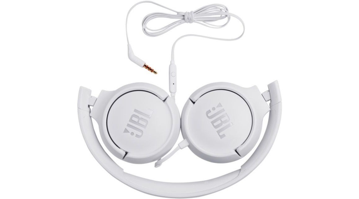 Voir la diapositive 3 : JBL Tune500 - Blanc - Casque audio filaire