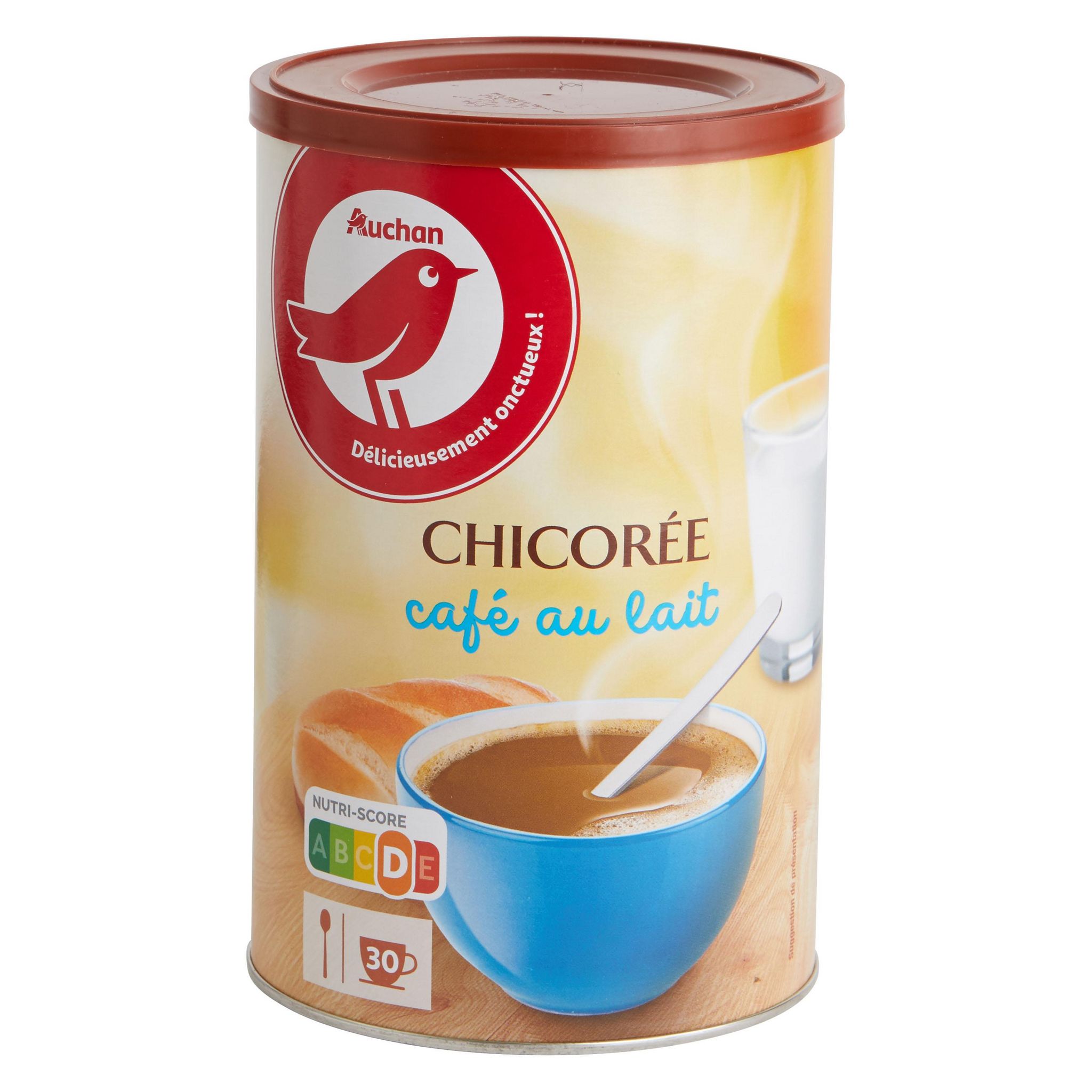 Voir la diapositive 2 : AUCHAN Chicorée café au lait 400g