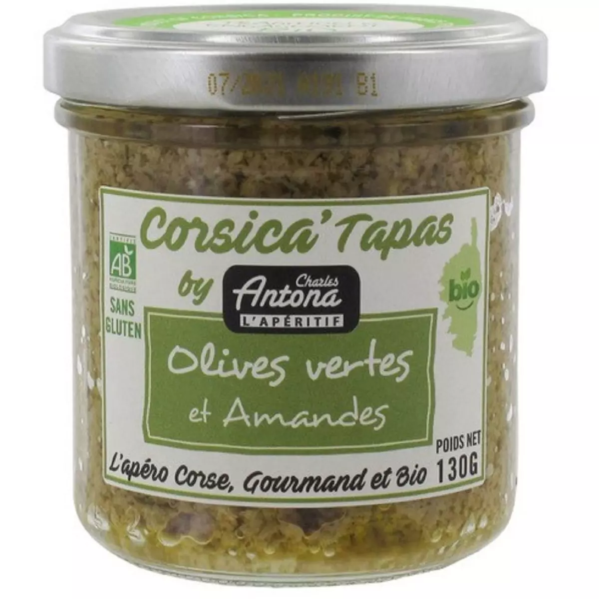 CHARLES ANTONA Corsica' Tapas olives vertes et amandes bio 130g