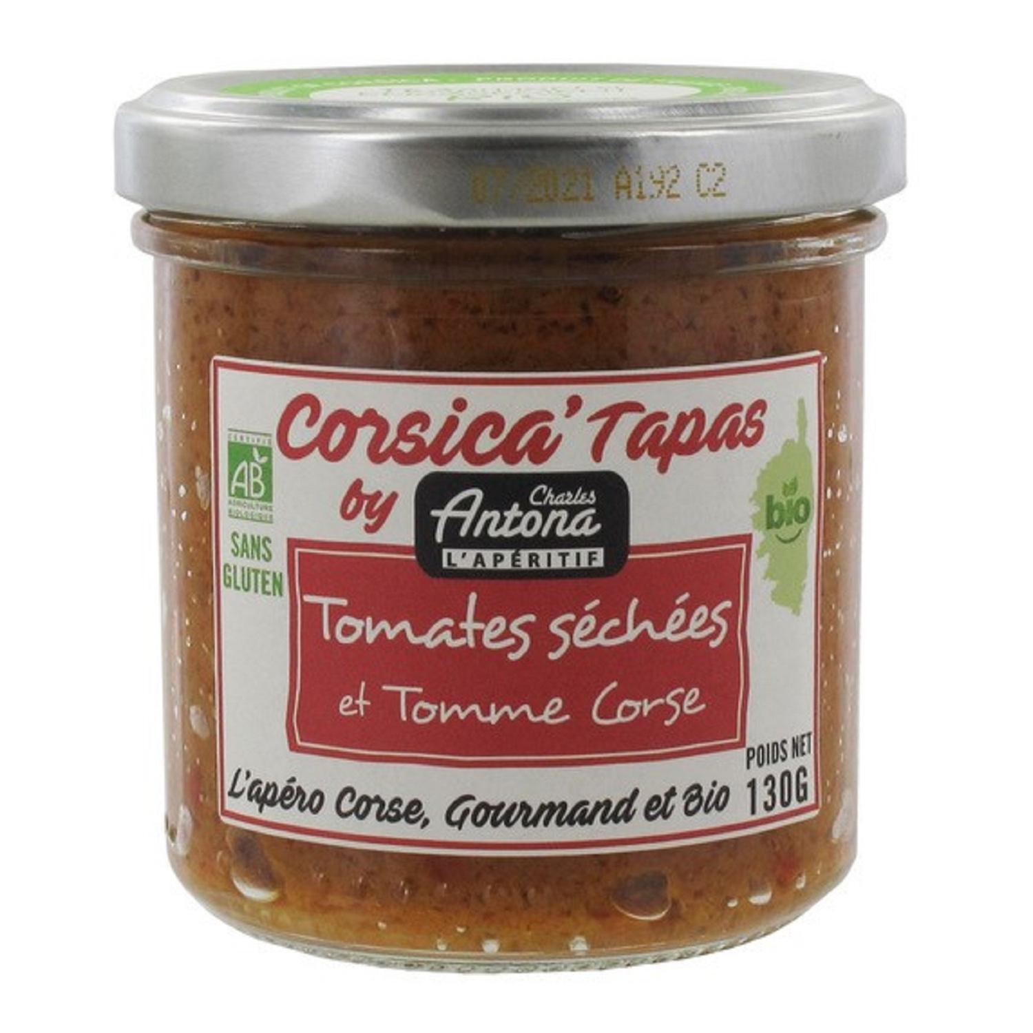 CHARLES ANTONA Corsica' Tapas tomates séchées et tomme corse bio 130g