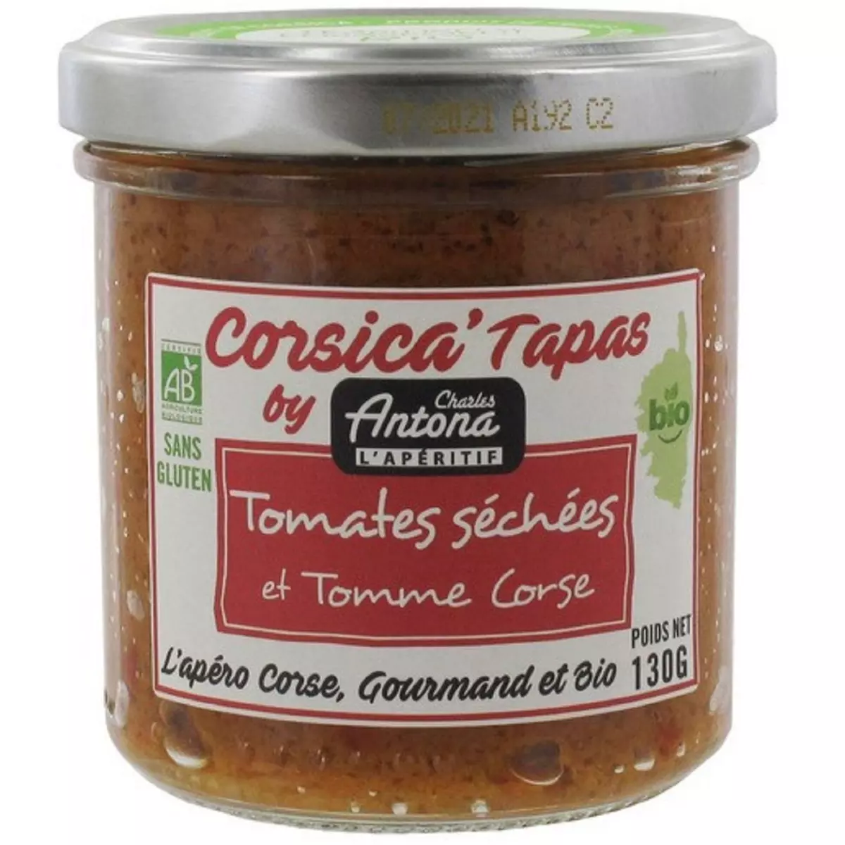 CHARLES ANTONA Corsica' Tapas tomates séchées et tomme corse bio 130g