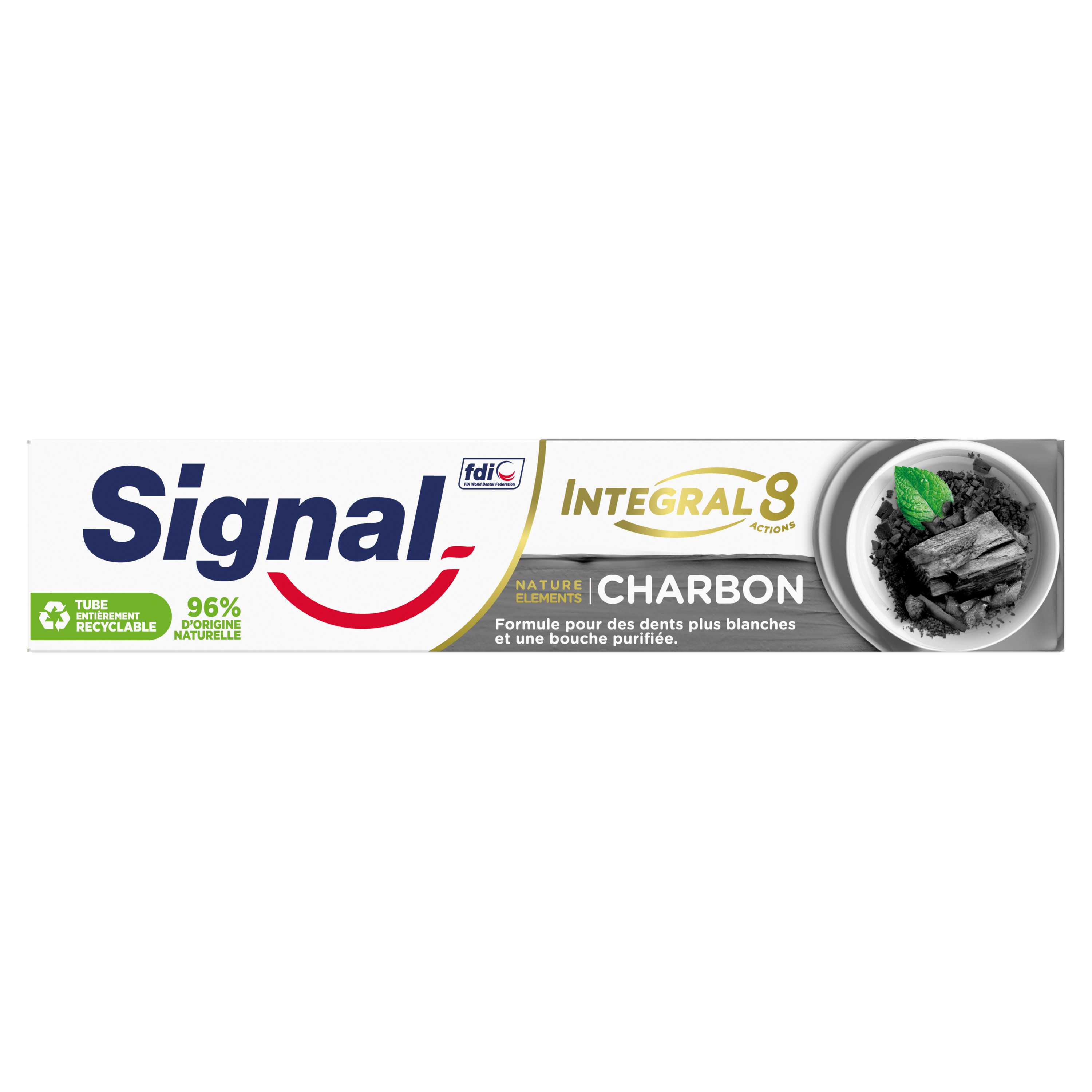 Voir la diapositive 2 : SIGNAL Dentifrice antibactérien Nature Eléments charbon blancheur & détox 75ml