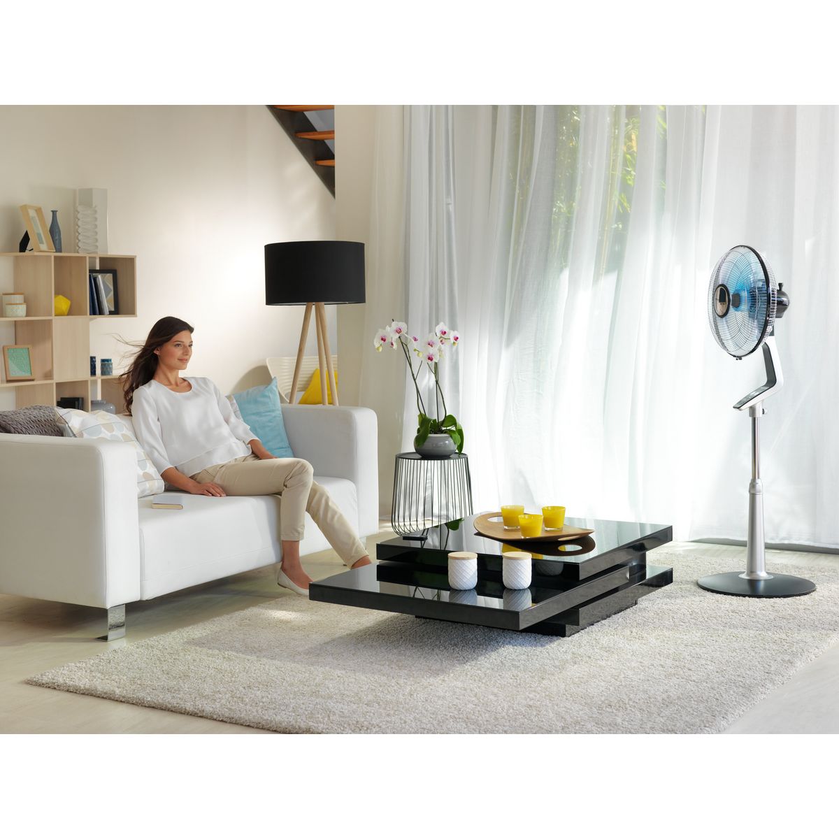 ROWENTA Ventilateur sur pied Turbo Silence Extrême VU5670FO