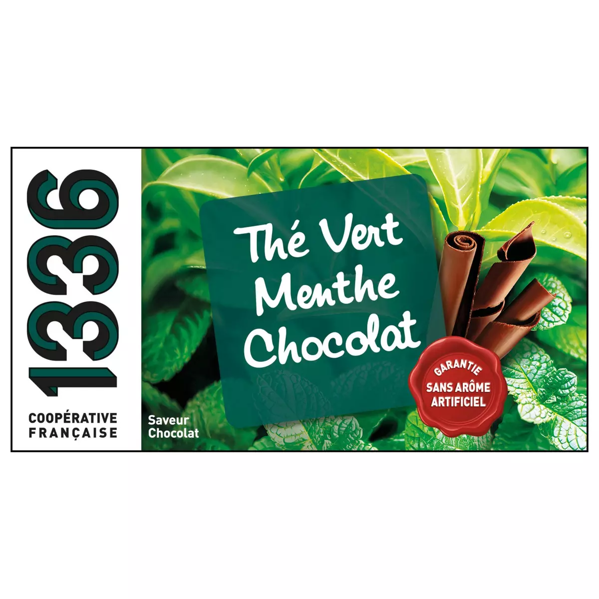 1336 Thé vert menthe saveur chocolat 20 sachets 40g