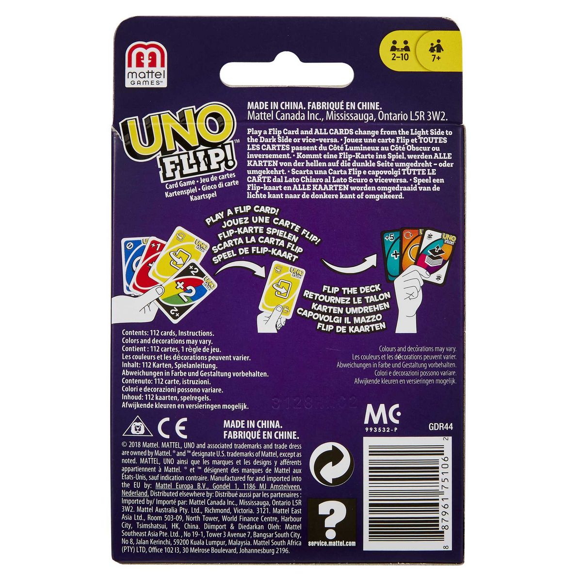 MATTEL Jeu Uno Flip