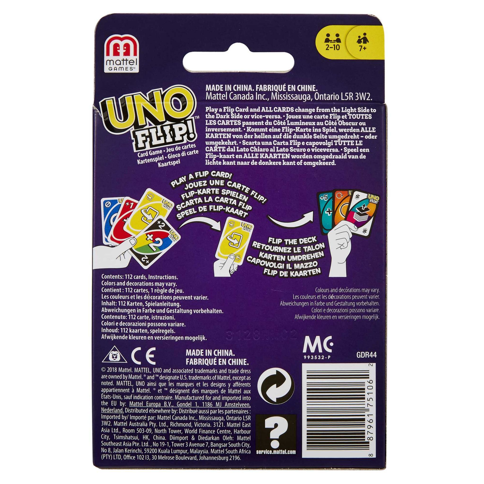 Voir la diapositive 13 : MATTEL Jeu Uno Flip