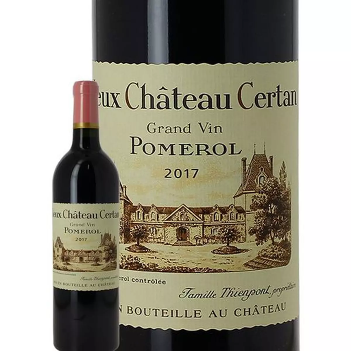 Vin rouge AOP Pomerol Vieux Château Certan 2017 75cl