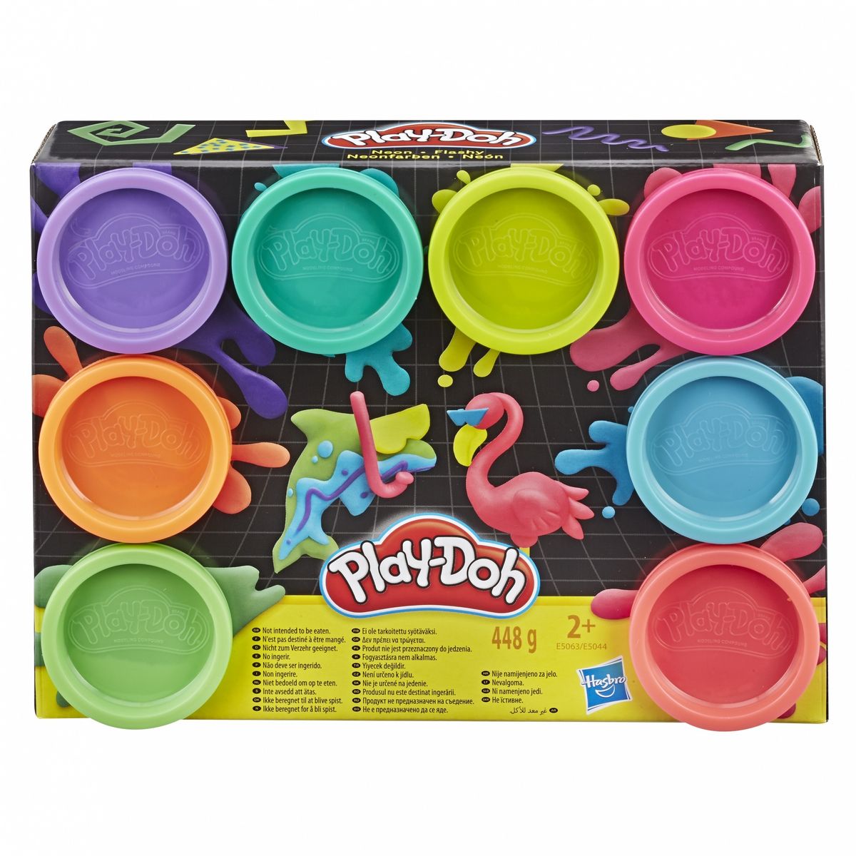 HASBRO Pâte à modeler Arc En Ciel x8 pots Play Doh