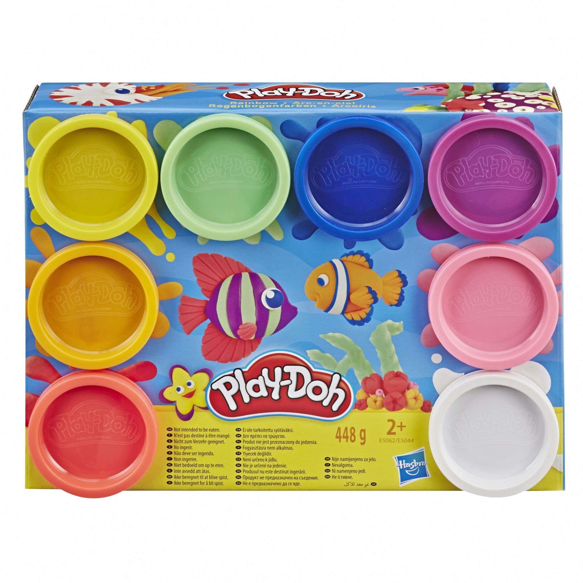 Voir la diapositive 3 : HASBRO Pâte à modeler Arc En Ciel x8 pots Play Doh
