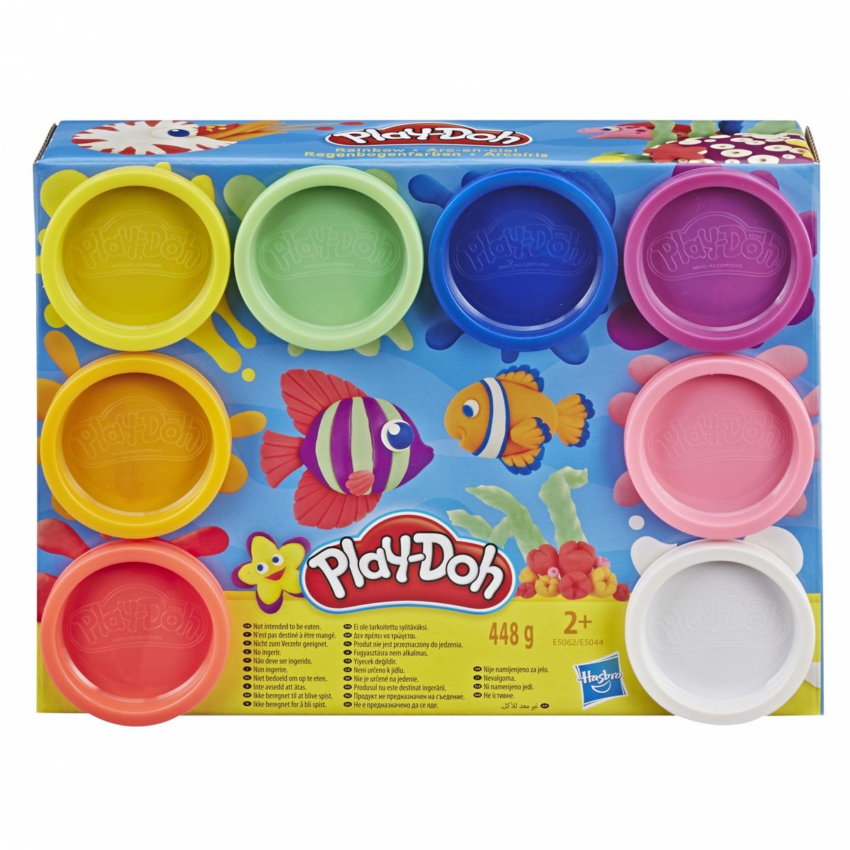 HASBRO Pâte à modeler Arc En Ciel x8 pots Play Doh