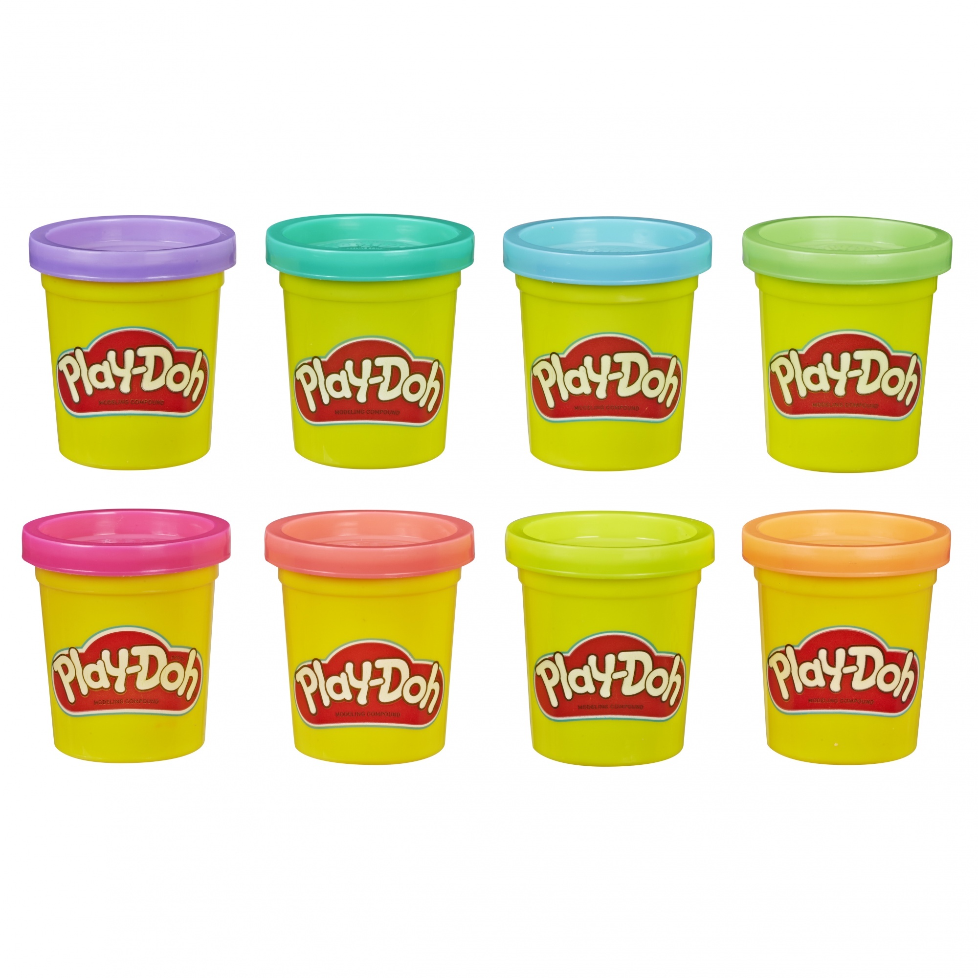 Voir la diapositive 7 : HASBRO Pâte à modeler Arc En Ciel x8 pots Play Doh