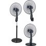 Voir la diapositive 2 : DAEWOO Ventilateur sur pied 3 en 1 DW-VENT-DI-40HVF3P2 - Noir