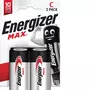 ENERGIZER Pack de 2 Piles Alcalines C / LR14 MAX