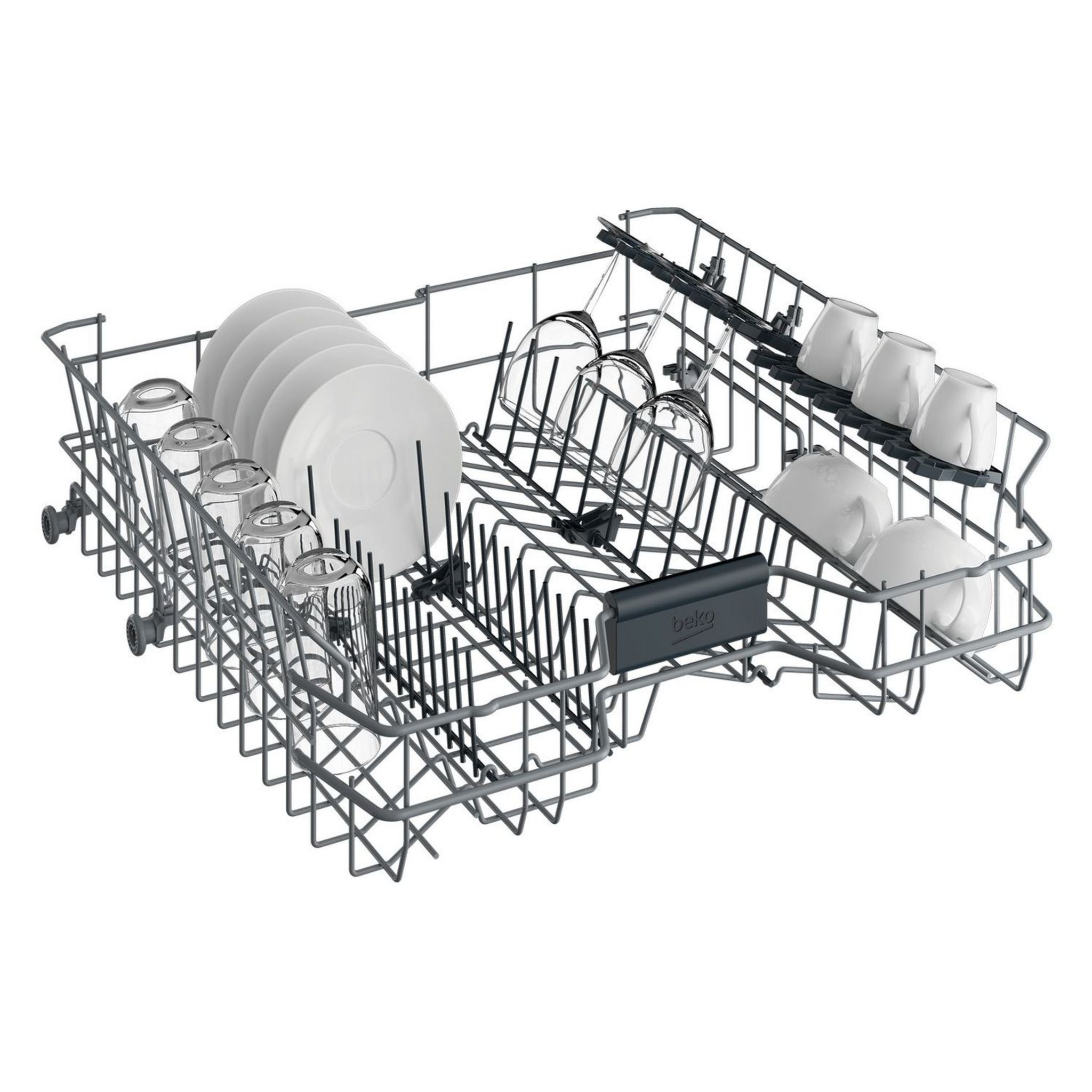 Voir la diapositive 5 : BEKO Lave-vaisselle pose libre DFN15320A, 13 couverts, 60 cm, 47 dB, 5 programmes