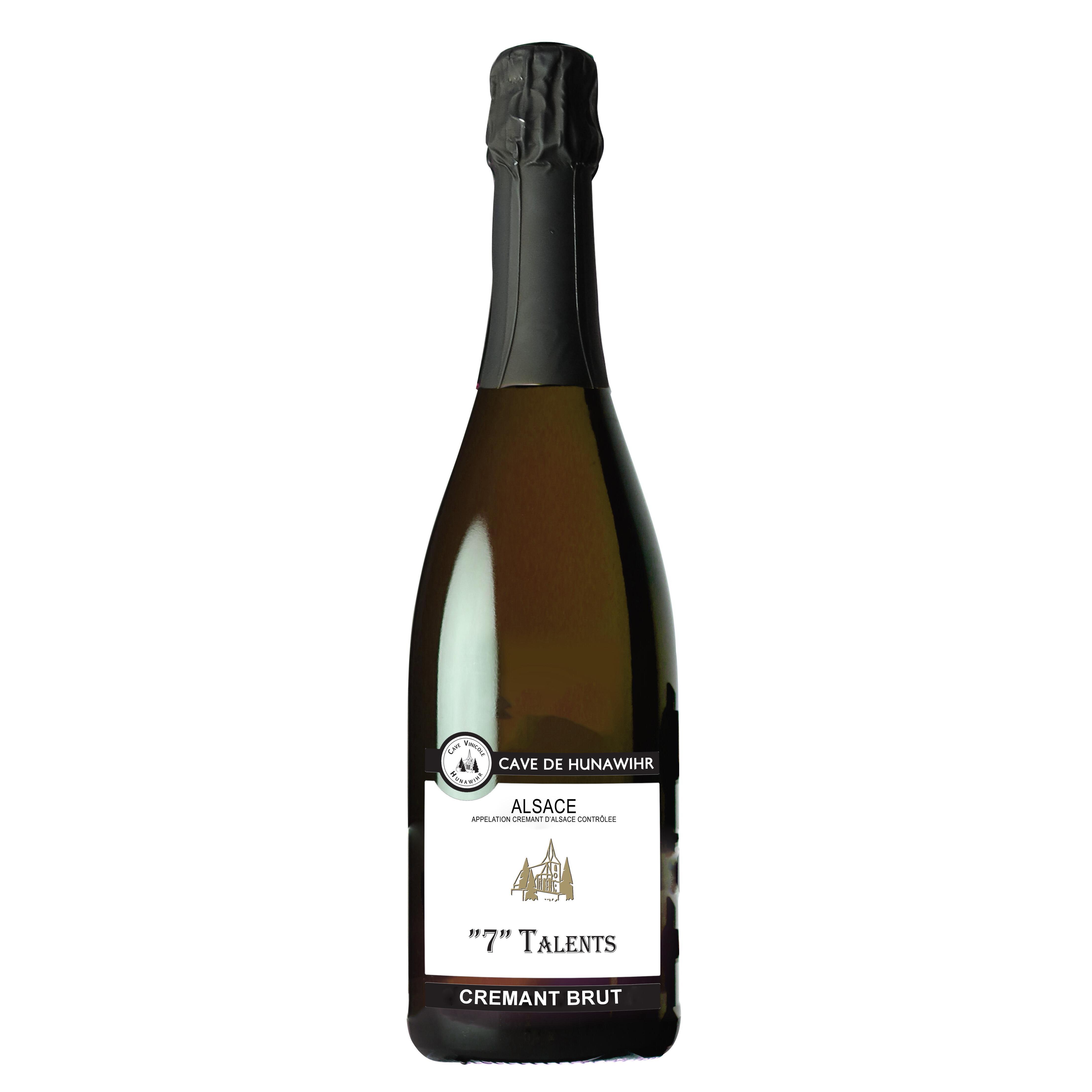 Voir la diapositive 2 : AOP Crémant d'Alsace "7" Talents brut 75cl