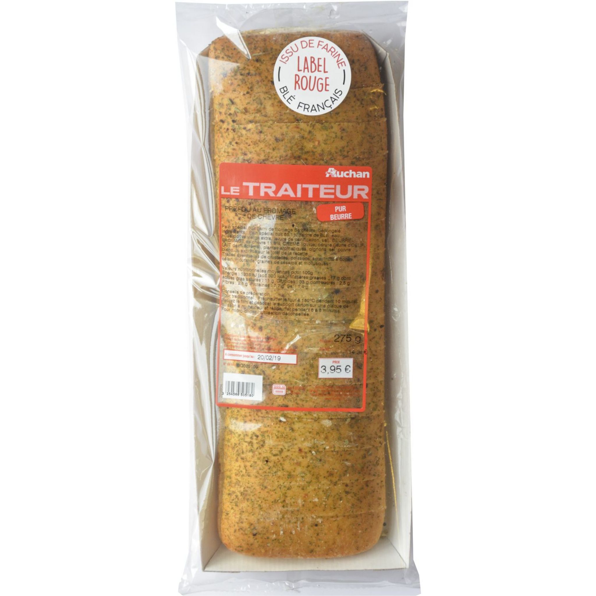 AUCHAN LE TRAITEUR Préfou au fromage de chèvre 275g