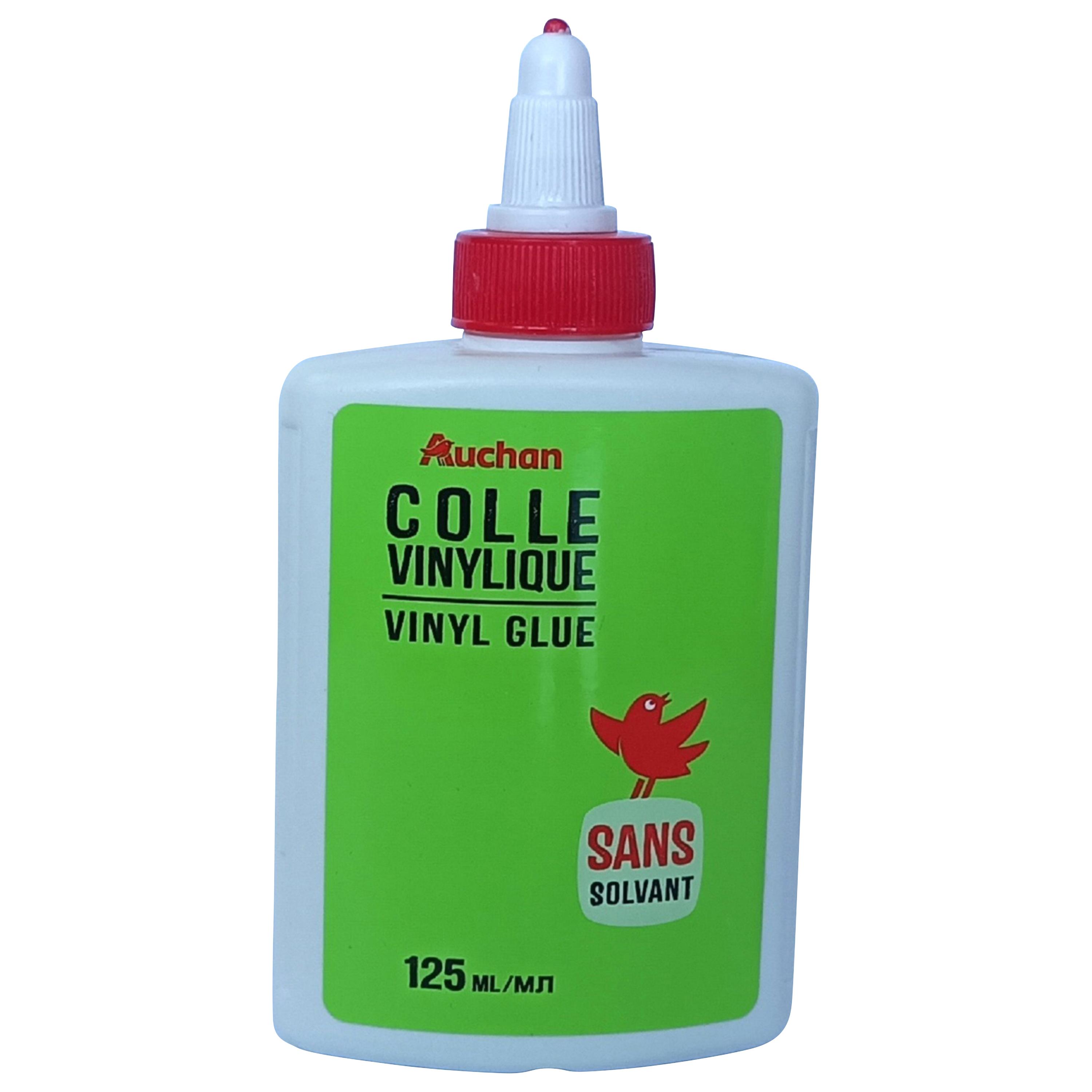 AUCHAN Colle blanche vinyle 125ml