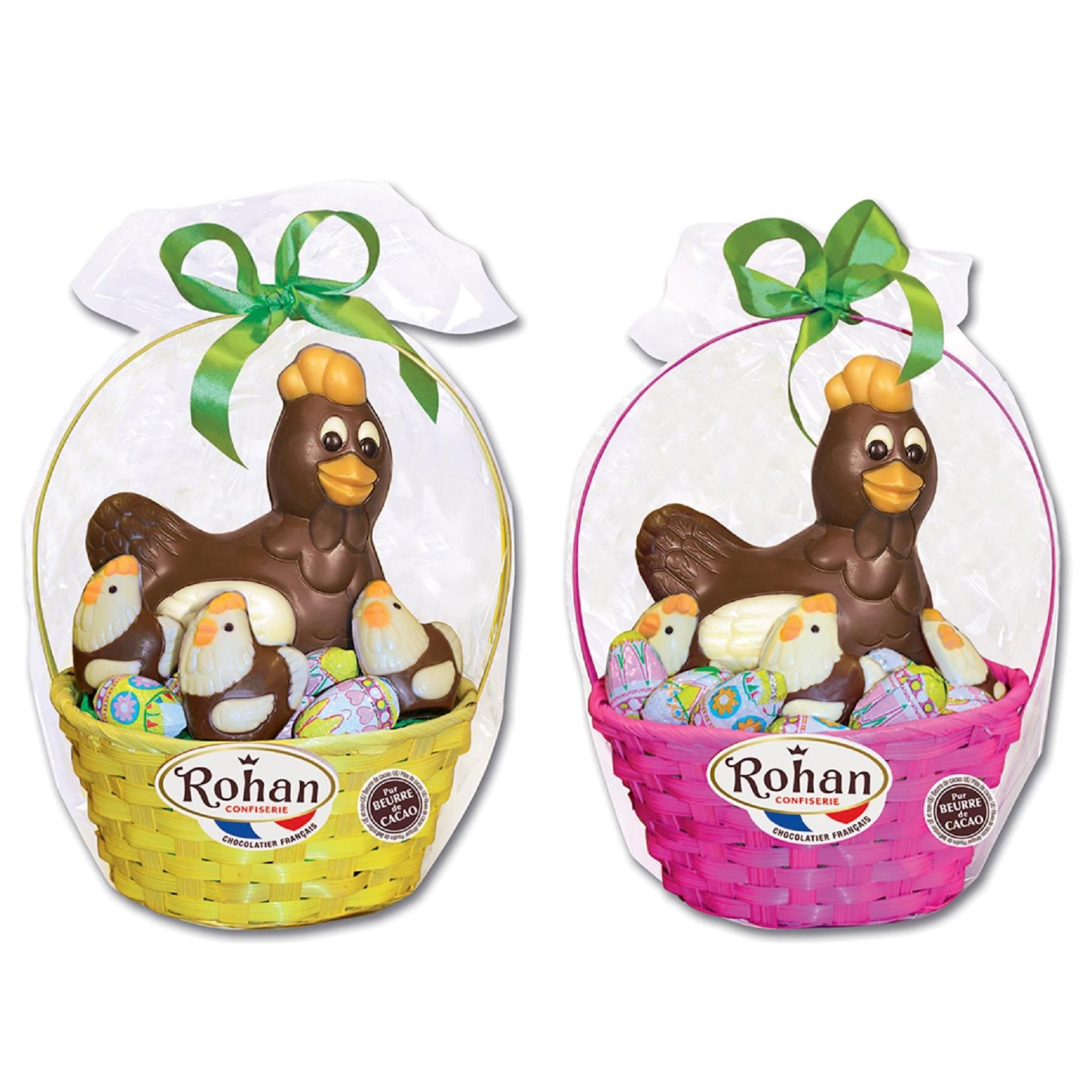 ROHAN Corbeille poules en chocolat 310g