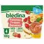 BLEDINA Petit pot dessert pommes fraises bananes dès 6 mois 4x100g