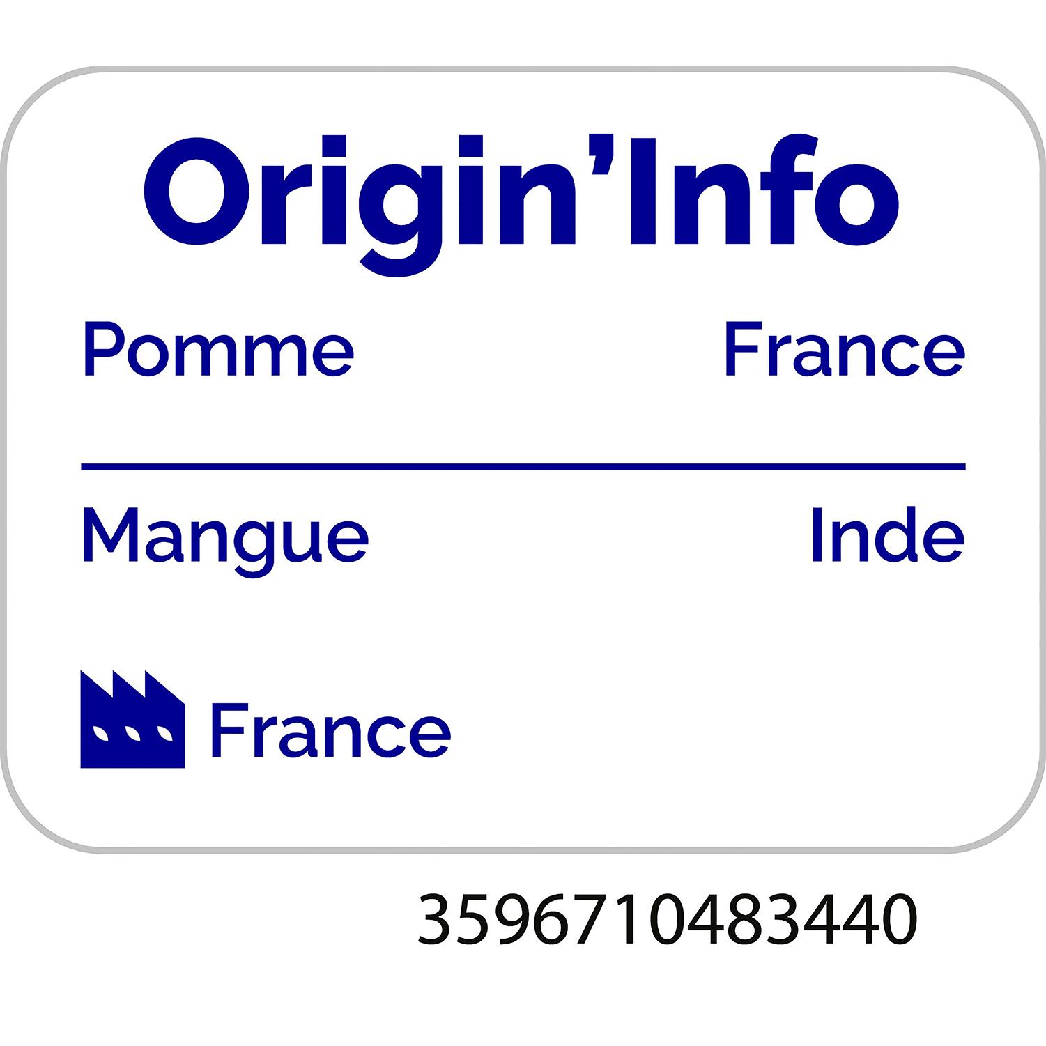 Voir la diapositive 2 : AUCHAN BIO Coupelles de purée de pomme mangue sans sucres ajoutés 4x100g