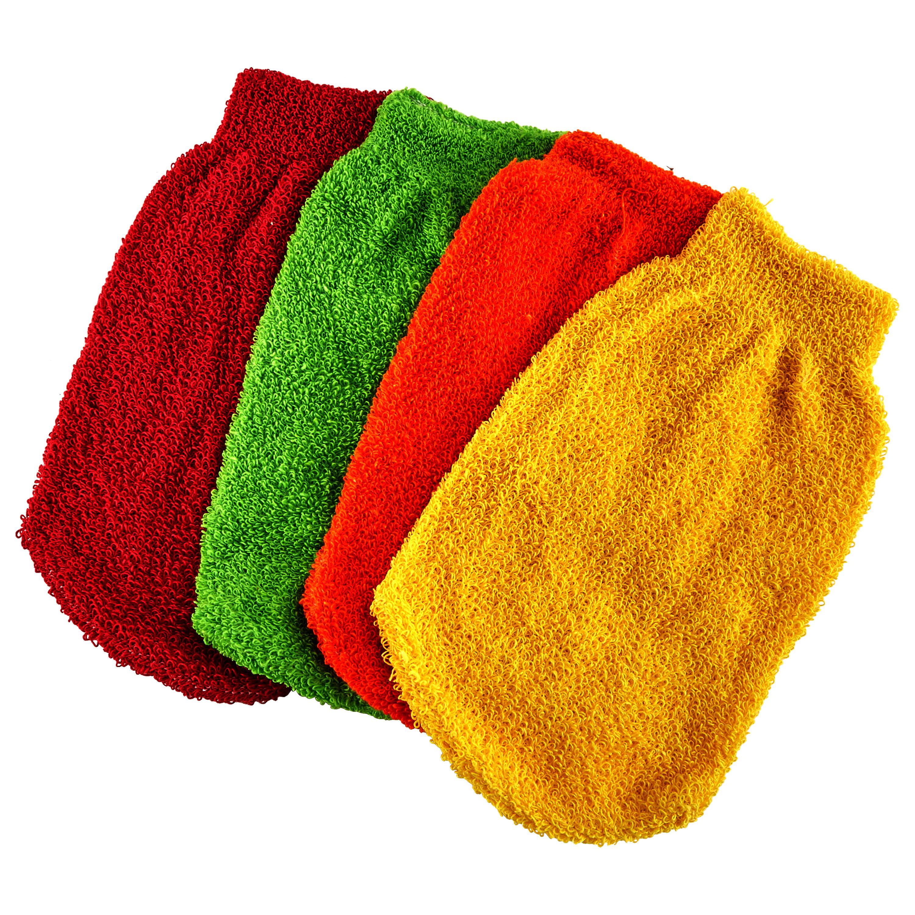 Voir la diapositive 2 : COSMIA Gants doux tissu éponge 2 gants