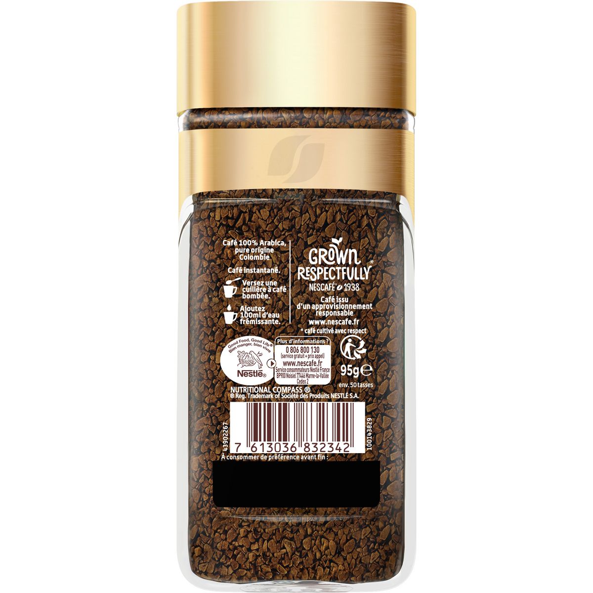 NESCAFE Café soluble Origins Colombie 95g