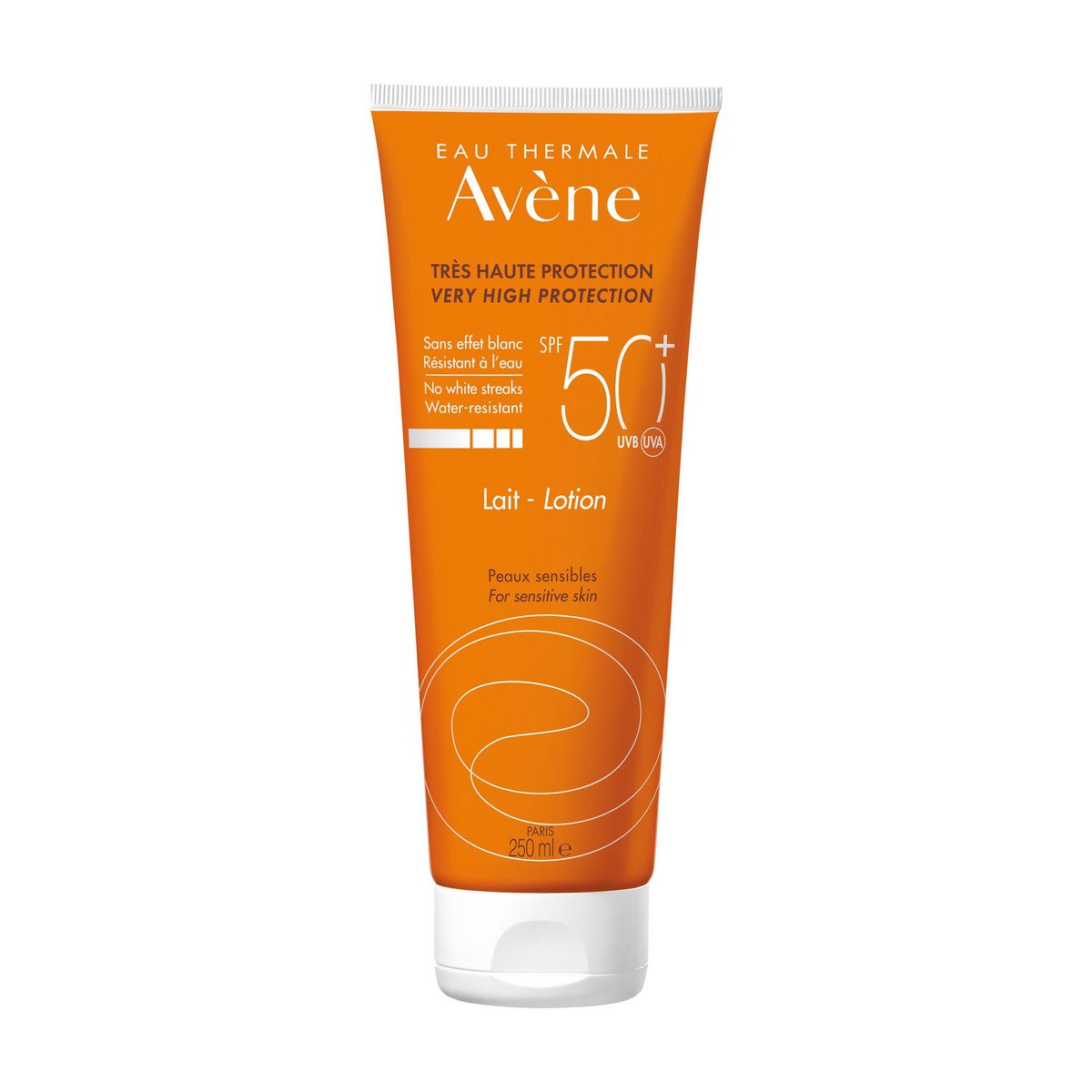 AVÈNE Lait très haute protection pour peaux sensibles SPF50+ 250ml