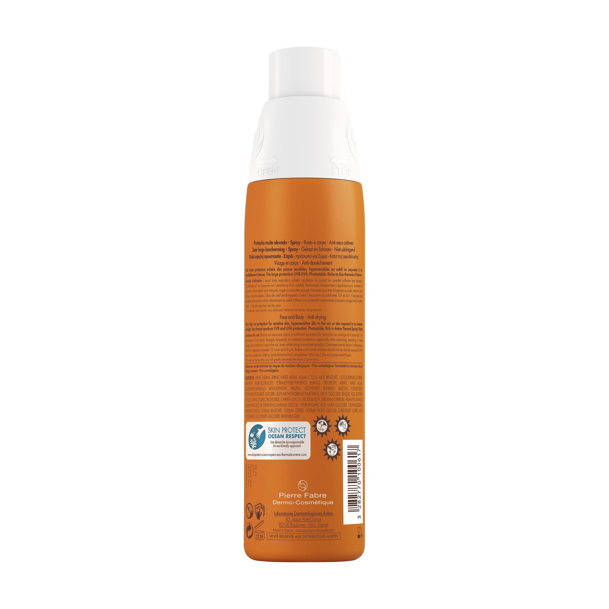 Voir la diapositive 2 : AVÈNE Solaire spray SPF50+ 200ML