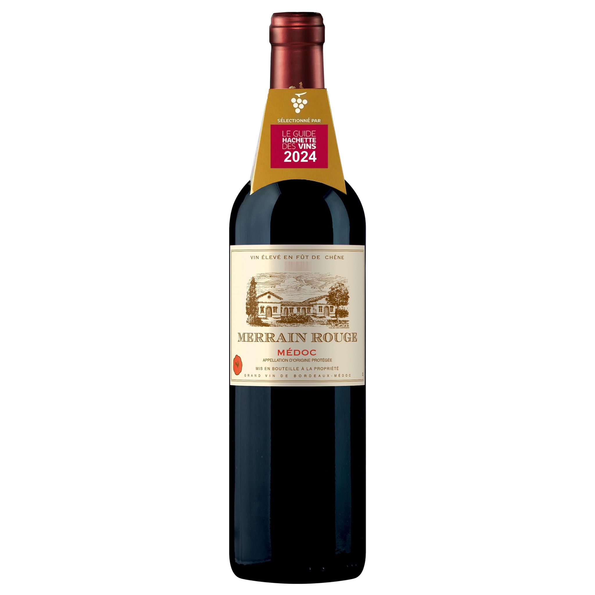 Voir la diapositive 2 : AOP Médoc Merrain Rouge 75cl