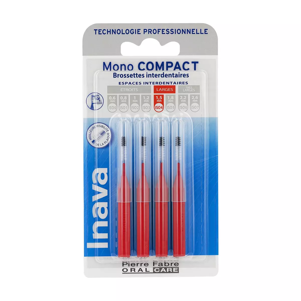 INAVA Mono compact brossettes interdentaires large 4 pièces