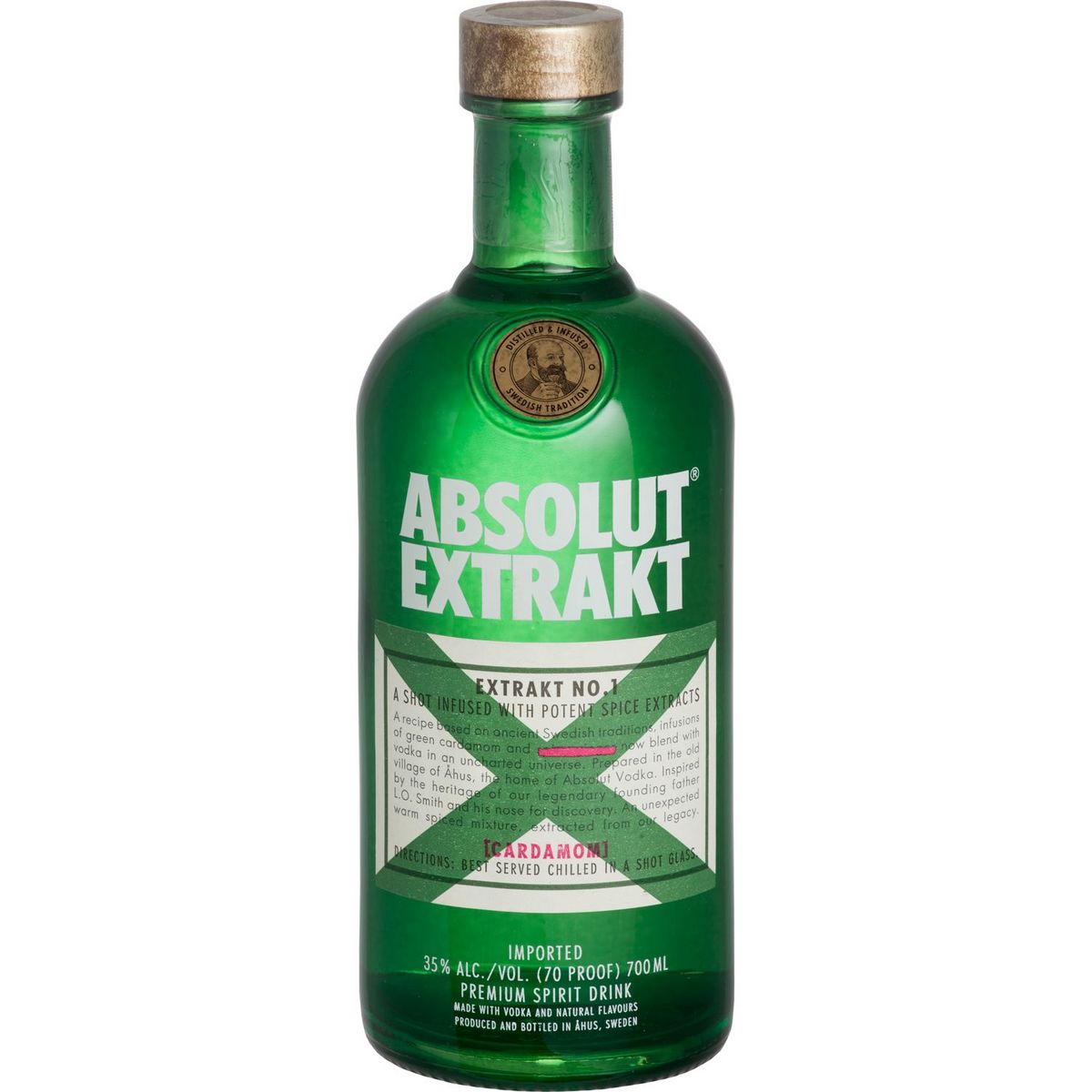 ABSOLUT Vodka extrakt suédoise infusée aux épices 35% 70cl