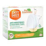 ZENSECT Diffuseur électrique avec recharge liquide anti-moustiques et moustiques tigres 45 jours 1 diffuseur