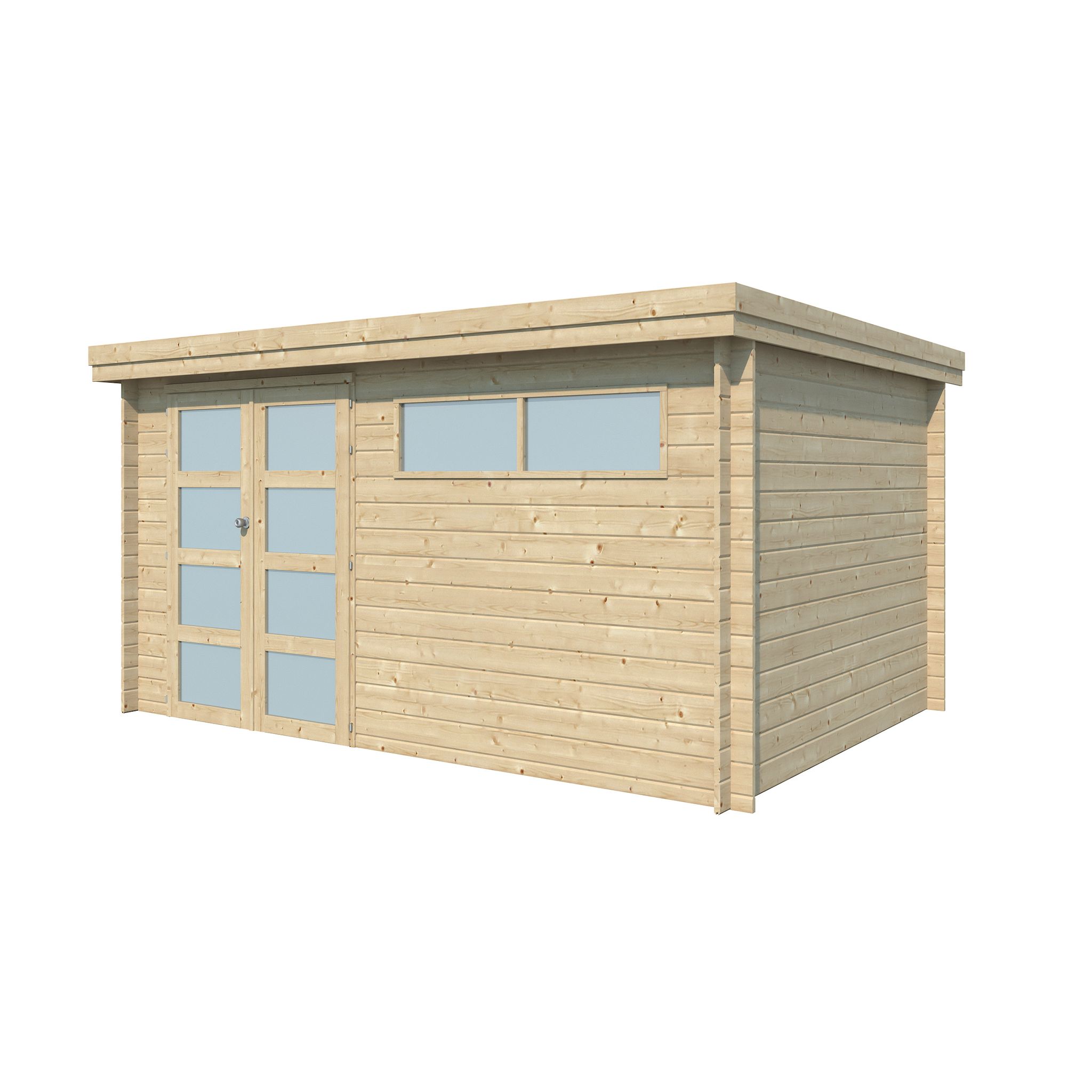 Voir la diapositive 2 : Abri chalet de jardin bois - 10.49m² - APETINA