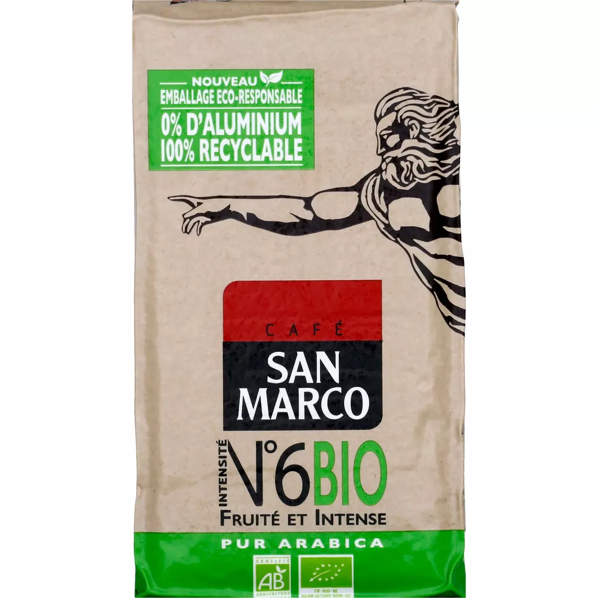 SAN MARCO Café bio moulu intensité 6 250g