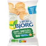 BJORG Chips soufflées pois chiches et lentilles réduites en sel bio 80g