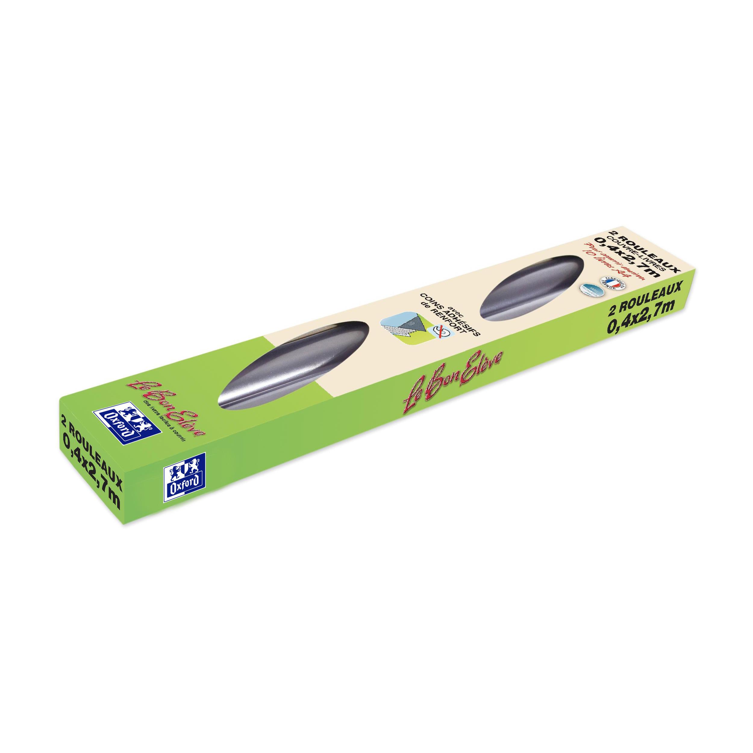 OXFORD Rouleaux X2 Oxford Bon élève PVC 80 - Incolore