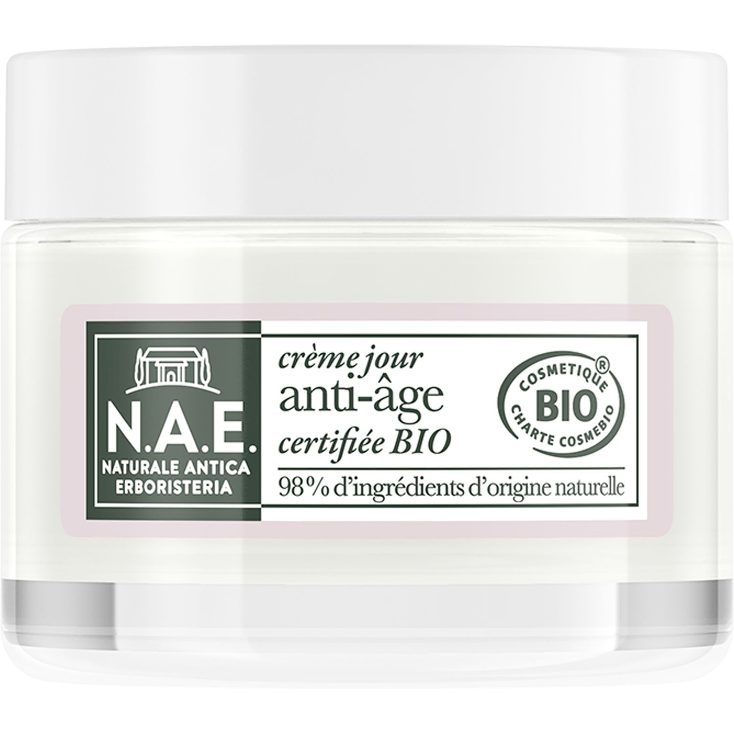 Voir la diapositive 2 : N.A.E Crème de jour anti-âge bio 50ml