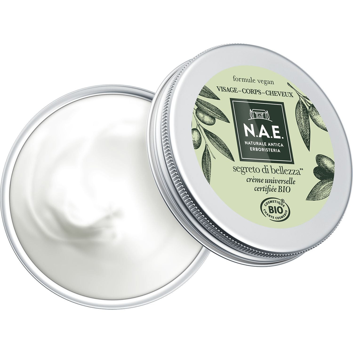 Voir la diapositive 3 : N.A.E Crème universelle bio et vegan visage corps cheveux 150ml