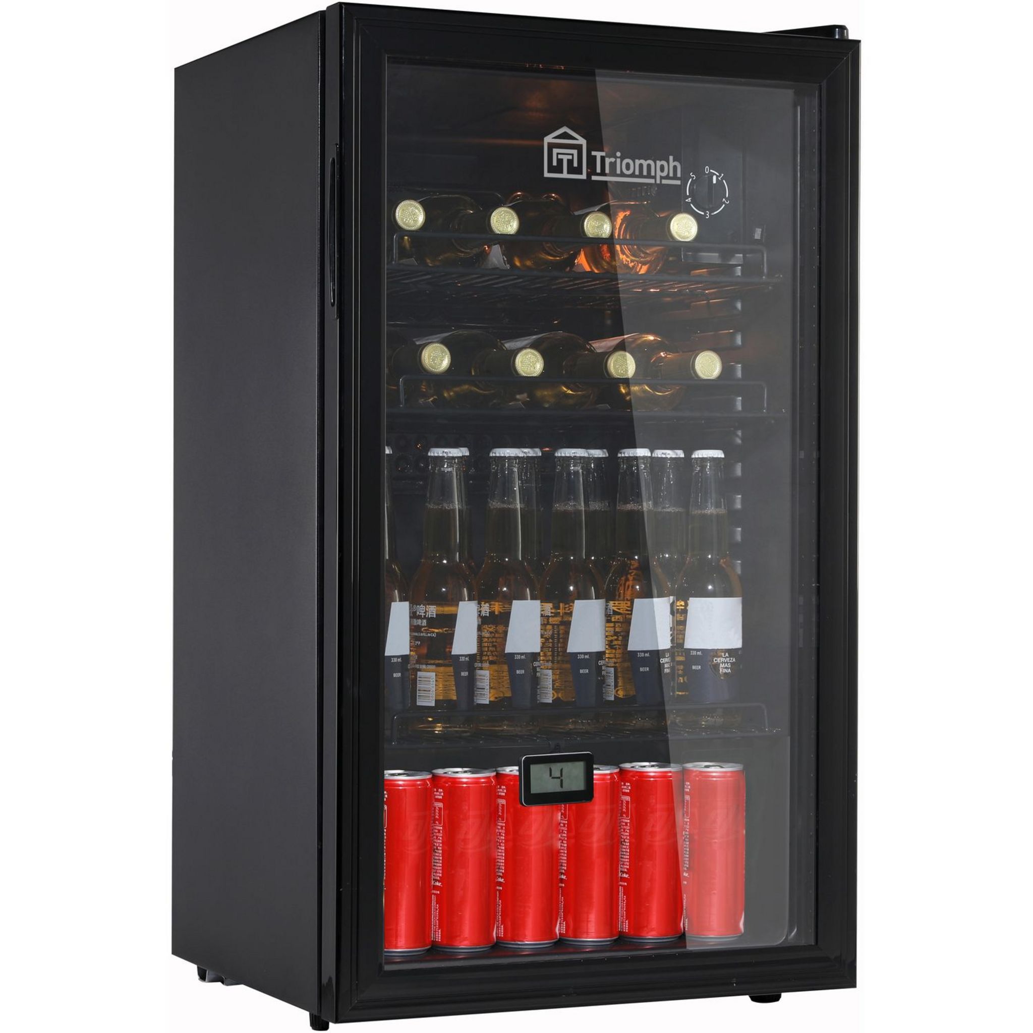 TRIOMPH Cave à bière / vin THS85VN, 80 L, 42 dB, Porte vitrée pas cher