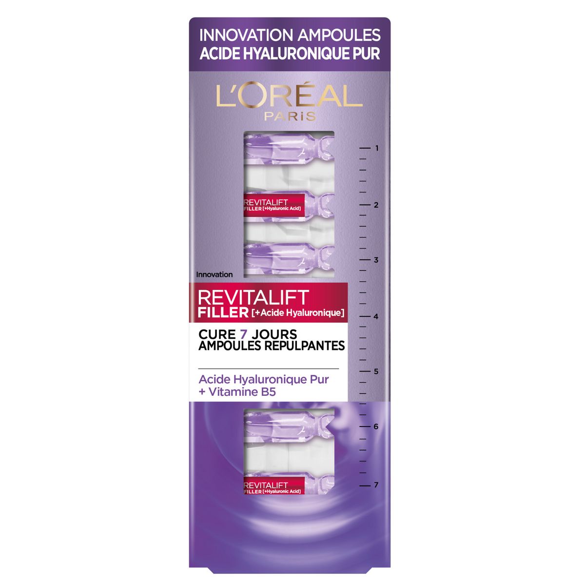 L'OREAL Revitalift ampoules repulpantes acide hyaluronique pur et vitamine B5 7 ampoules