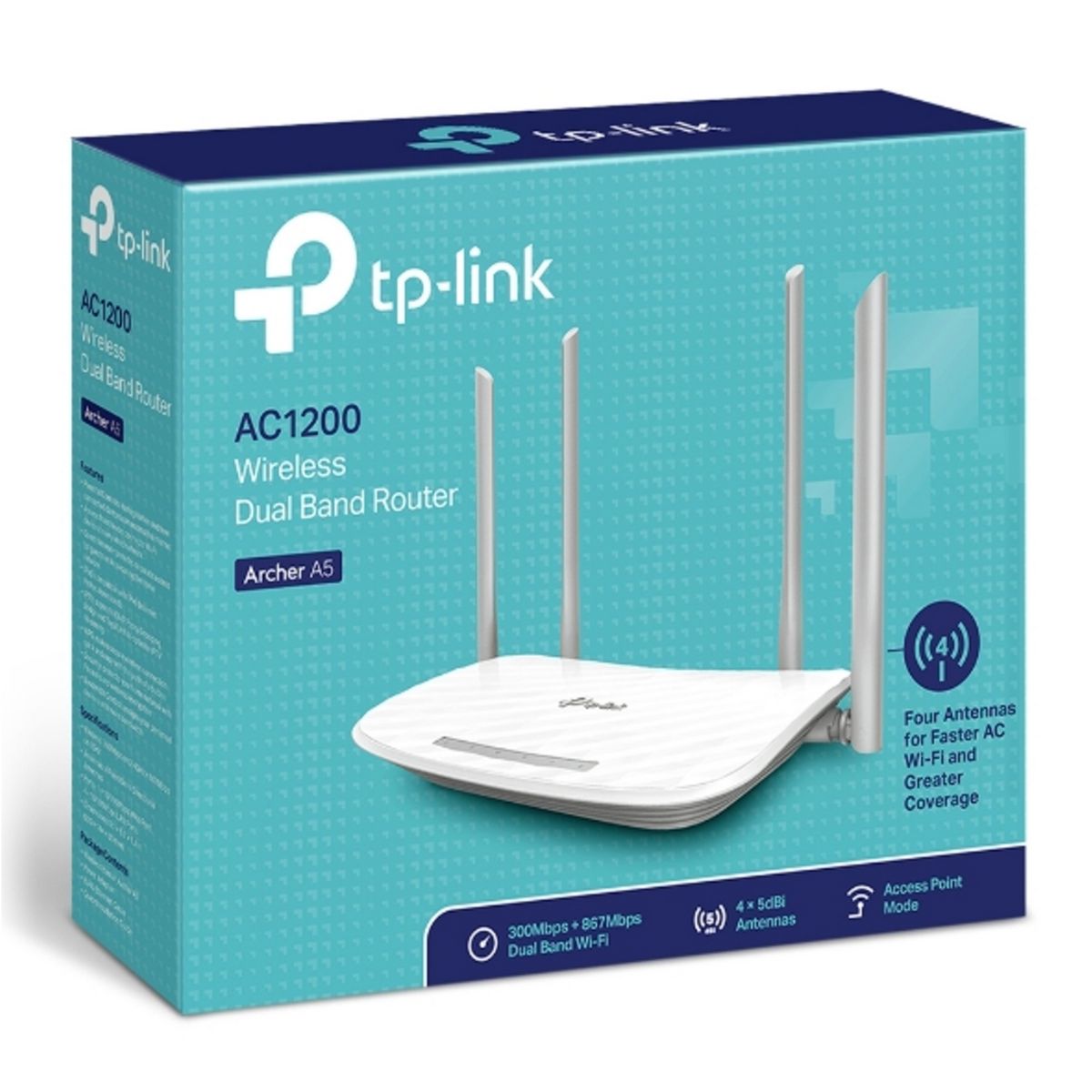 TP-LINK Routeur WiFi bi-bande AC1200 Archer A5
