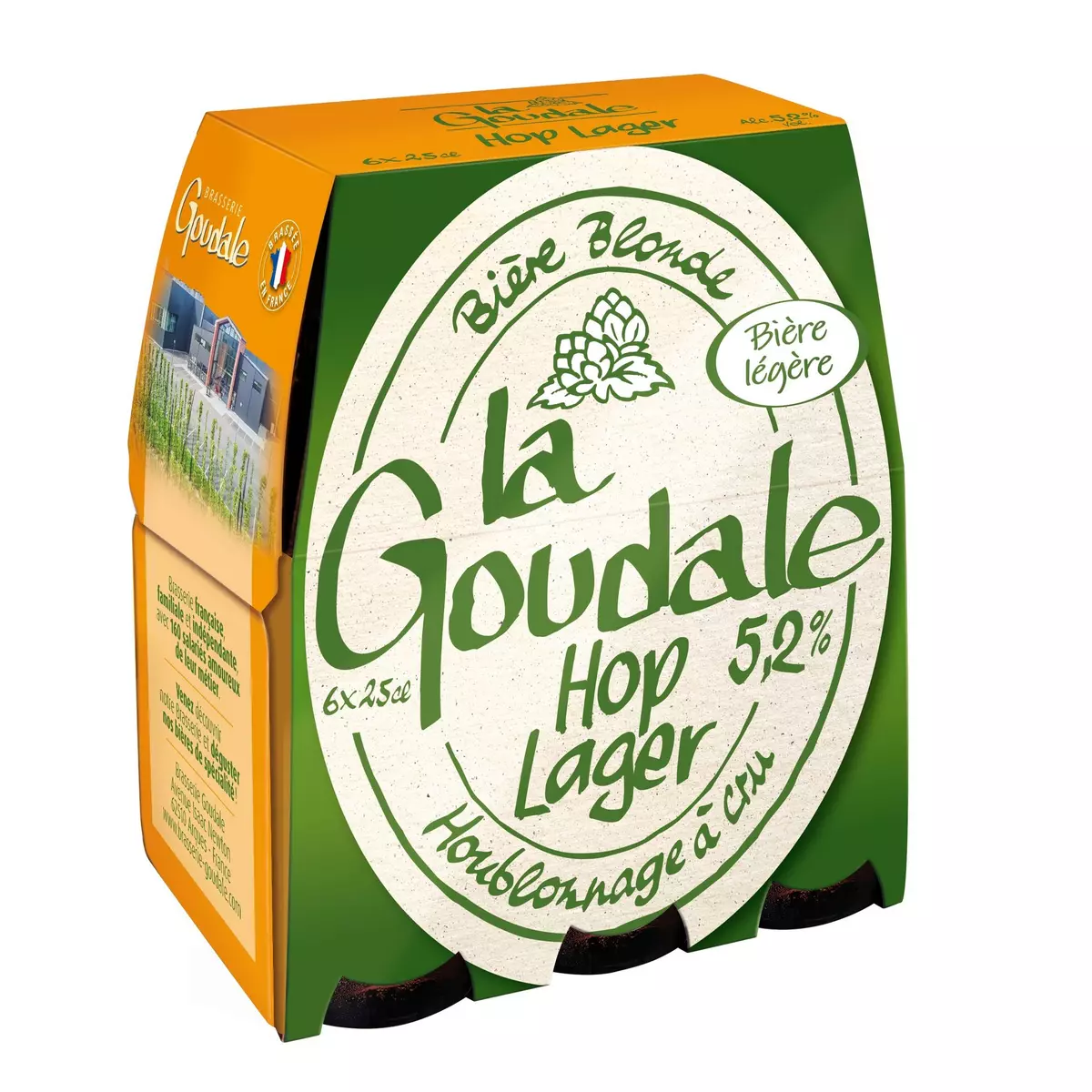 LA GOUDALE Hop ! Lager bière blonde 5.2% bouteilles 6x25cl