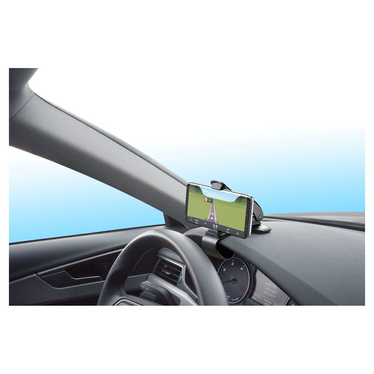 CELLULARLINE Support de téléphone de voiture pour mobiles et smartphone - Noir